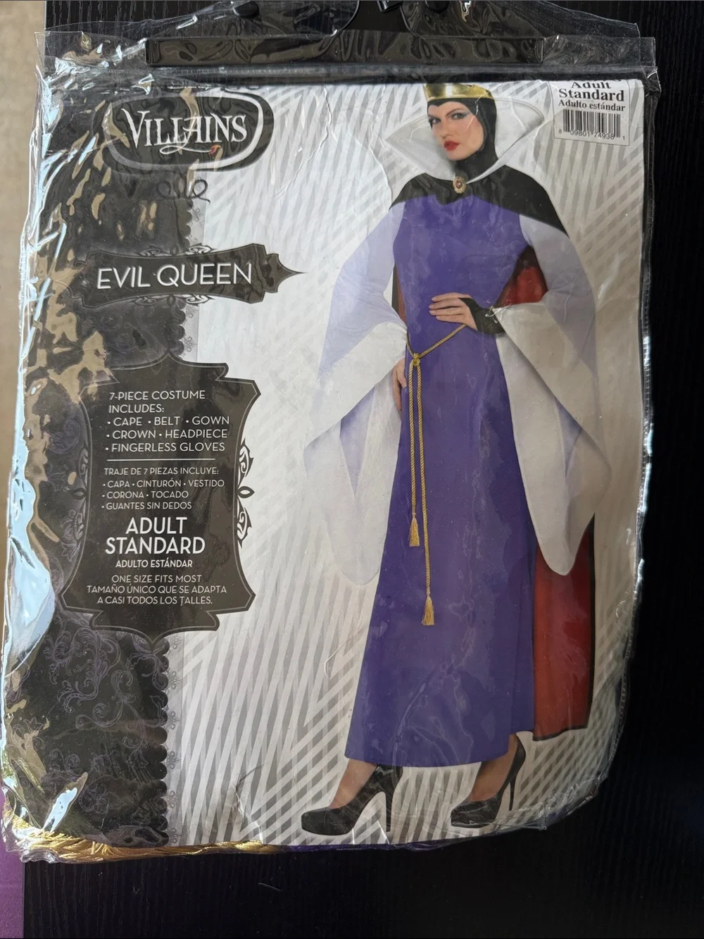 Women/ Adulta Evil Queen Kids Costume - Purple and Black